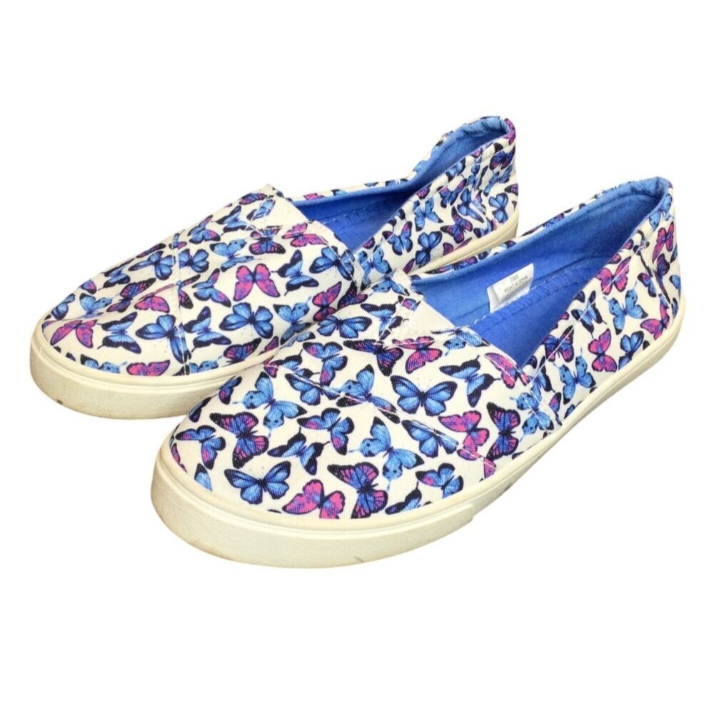 Tommy Bahama Womens Butterfly Pattern Slip On Shoes Size 8.5
